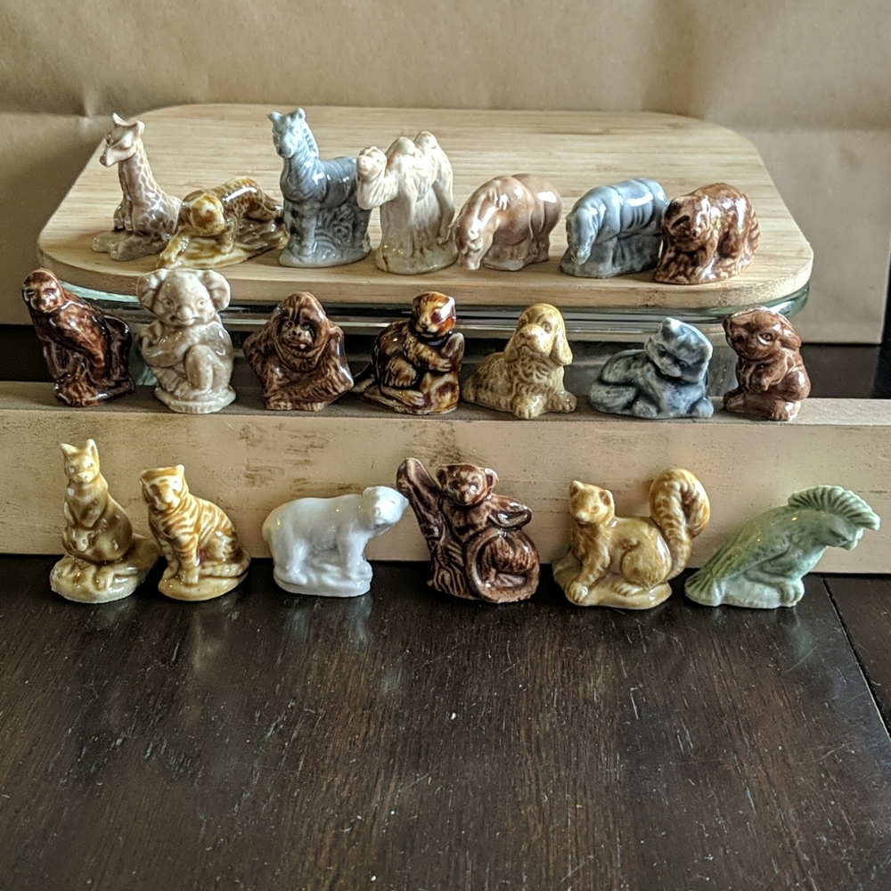 Vintage Red Rose Tea Wade Whimsy Figurines
